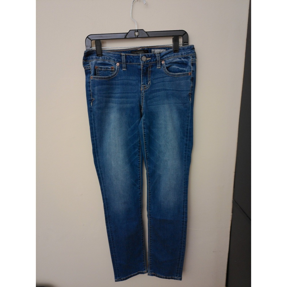 Aeropostale‎ Womens Curvy Skinny Jeans Size 4 Regular Medium Wash Denim Stretch